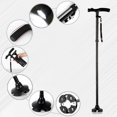 thumbnail image 2 of Bangcool Magic Folding LED Safety Walking Stick 5 Head Pivoting Old men crutch, 2 of 4