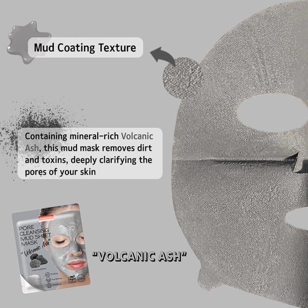 PUREDERM Pore Cleansing Mud Sheet Mask "Volcanic Ash" 1Pcs - Walmart.ca
