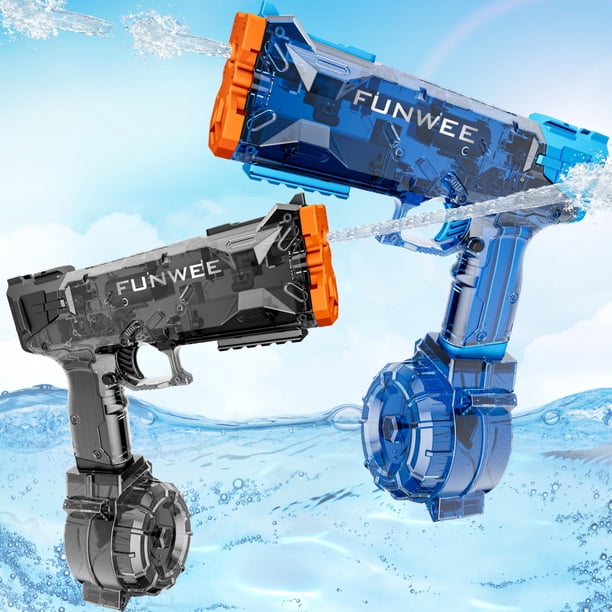 Pistola de agua eléctrica Funwee, paquete de 2, para niños y adultos