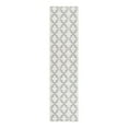 thumbnail image 3 of Unique Loom Outdoor Trellis Collection Area Rug - Parmaklik (2' x 8' Runner Ivory/Navy Blue), 3 of 7