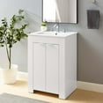 thumbnail image 1 of Modway Maybelle Meuble-Lavabo de Salle de Bain 24 Pouces Blanc Blanc, 1 of 11