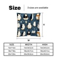 thumbnail image 5 of Penguin Elegant Velvet Throw Pillows with Unique Patterns for Chair Pillow Covers & Throw Pillow - Set of 2, Available in 16x16, 18x18, & 20x20 inches for, 5 of 6