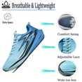 thumbnail image 3 of Men's Lightweight Arch Support Fashion Sneakers Breathable Shock-Absorbing Running Shoes Rebound Casual Walking Shoes Blue 7.5 US, 3 of 7