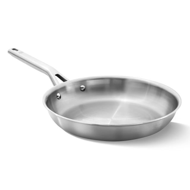 Sartén de acero inoxidable cepillado de 10" Calphalon