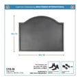 thumbnail image 2 of Minuteman International Cast Iron Plain Fireplace Fireback, Small, Black, 2 of 4