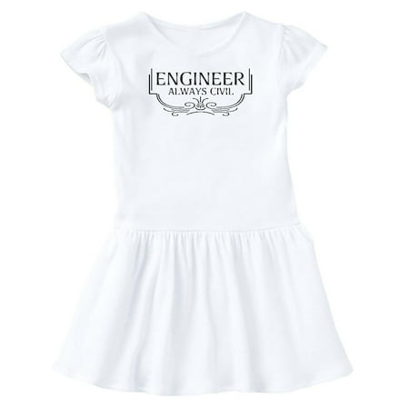 

Inktastic Always Civil Civil Engineer Gift Toddler Girl Dress