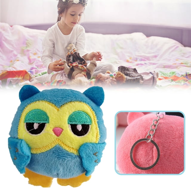 Lindo Búho Juguete Dibujos Animados Búho Animal Felpa Llave Colgante Cartera Accesorios Gran Regalo Para Niños O Amigos 8Cm Minnieouse AP008081-01