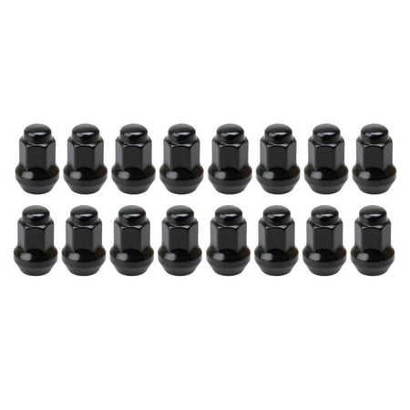 Tusk Tapered Lug Nut 3/8" with 14mm Head Black (16pk) for Polaris SPORTSMAN 800 Twin 4x4 EFI 2009-2014