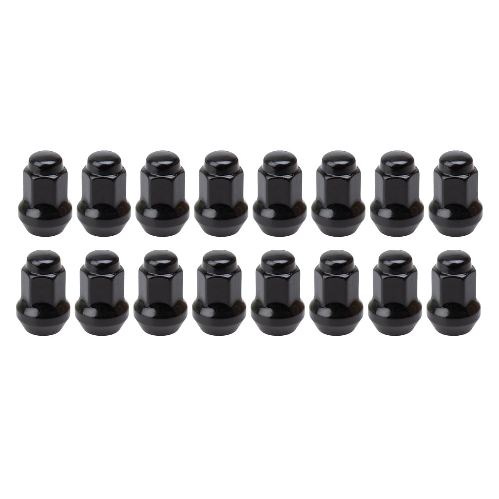 Tusk Tapered Lug Nut 3/8" with 14mm Head Black (16pk) for Polaris