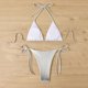 thumbnail image 4 of Trajes de Baño de Bikini de Mujer con Cuello en V Impresión Push-Up Pad Set de Trajes de Baño, Nylon para la Piscina de Playa Y las Vacaciones de Verano, Cobertura Sexy, 4 of 9