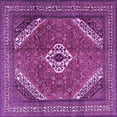 thumbnail image 1 of Ahgly Company Indoor Square Persian Purple Traditional Area Rugs, 4' Square, 1 of 4