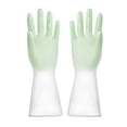thumbnail image 1 of Gradient Color Kitchen Housework Gloves Clean Durable Laundry Clothes PVC Latex Gloves, 1 of 2