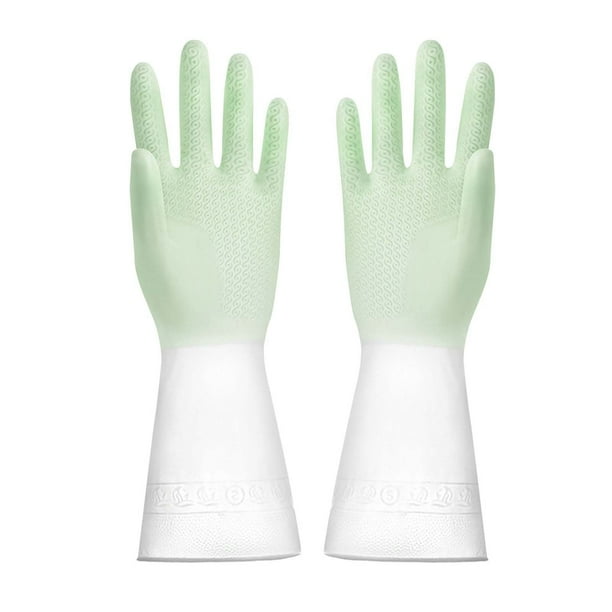 Gradiente de color de la cocina Guantes de trabajo doméstico de limpieza de ropa de lavandería duradera Guantes de látex de PVC