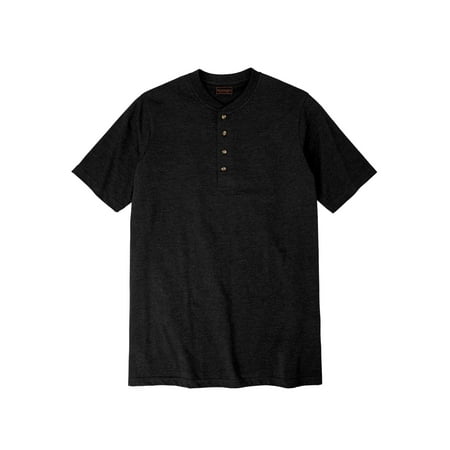 Boulder Creek By Kingsize Men's Big & Tall Heavyweight Longer-Length Short-Sleeve Henley Shirt