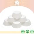 thumbnail image 4 of 1000 piezas de moldes blancos para cupcakes y muffins sin olor, aptos para uso alimentario., 4 of 5