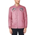 thumbnail image 1 of Hat and Beyond Men's Heavyweight Traditional Japanese Lore Patch Bomber Jacket, 1 of 6