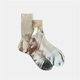 thumbnail image 4 of Laminated Socks, Metallic Silk Ribbed Socks, Shiny Luxury Elegant All-Season Comfort Sock for Daily & Party Wear, 4 of 7