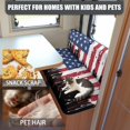 thumbnail image 5 of XYZCANDO USA Flag RV Dinette Cushion Covers Stretchable Couch Cover 2 Cushion Sofa Universal Loveseat Couch Cover 1 Backrest Cover and 1 Bench Cover Red, 5 of 7