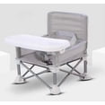 thumbnail image 1 of Gray Portable Baby Seat Travel Compact Folding with Straps for Indoor/Outdoor Use Great for Camping, Beach, Lawn Toddlers, Kids, Boys, Girls, 1 of 5