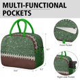 thumbnail image 6 of Womens Green and Brown Football Stitch Pattern Lunch Box for Work,Insulated Lunch Bag for Women,Loncheras Para Mujer,Leakproof Adult Lunch Bag for Work,Beach,Travel,Picnic,Camping, 6 of 7