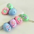 thumbnail image 3 of opvise Rock Paper Scissors Funny Toy Keychain Egg Shaped Morra Game Hanging Key Holder Random Color, 3 of 8
