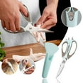 thumbnail image 2 of Under 10 Cutter Kitchen Shears Ultra Sharp Stainless Steel Multifunctional Stainless Steel Kitchen Detachable Shears Heavy Duty Meat Scissors Chicken Poultry Fish Herbs Food Scissors, 2 of 9