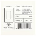thumbnail image 5 of ENERLITES Screwless Decorator Wall Plate, Child Safe Outlet Covers, Size 1-Gang, Unbreakable Polycarbonate Thermoplastic, SI8831-W, Glossy, White, 20 Count, 5 of 8