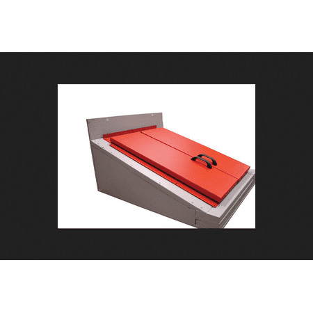 Gordon 22 In H X 49 In W Steel Cellar Door Red Residential
