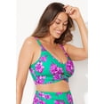 thumbnail image 5 of Swimsuits for All Women's Cut Out Longline Bikini Top, 5 of 6