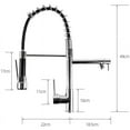 thumbnail image 2 of Chrome Finished Kitchen Faucet, Dual Function Spray Head Offers Versatility In Cleaning, Easy One-Hole Installation With All Metal Construction, Ideal For Both Home And Commercial Environments, 2 of 5