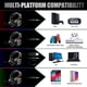 thumbnail image 5 of Auriculares para juegos Auriculares Xbox One con sonido envolvente estéreo, Auriculares para juegos PS4 con micrófono y luz LED Auriculares con cancelación de ruido sobre la oreja Compatible con PC, Namotu CZDZ-ZC129, 5 of 7