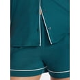 thumbnail image 5 of Joyspun Women's Dreamy Soft Collection Notch Collar Top and Shorts Pajama Set, 2-Piece, Sizes XS-3X, 5 of 6