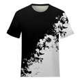 thumbnail image 2 of Gibobby Casual Playera de Manga Corta para Mujer Camiseta holgada informal manga corta con cuello redondo y estampado Multicolor para mujer(Blanco,M), 2 of 3