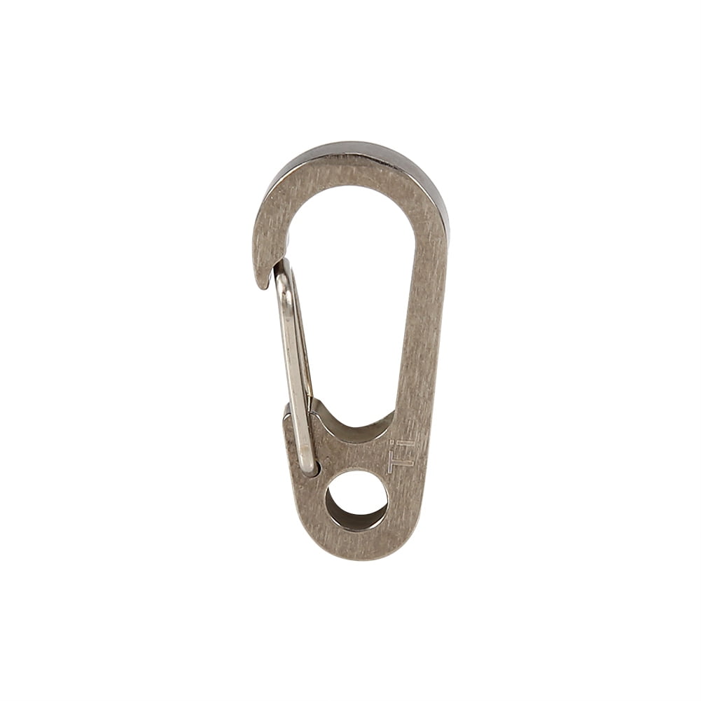 Titanium Alloy Key Ring Fast Hook Quick Draw Carabiner Keychain Hook Tool Hiking 