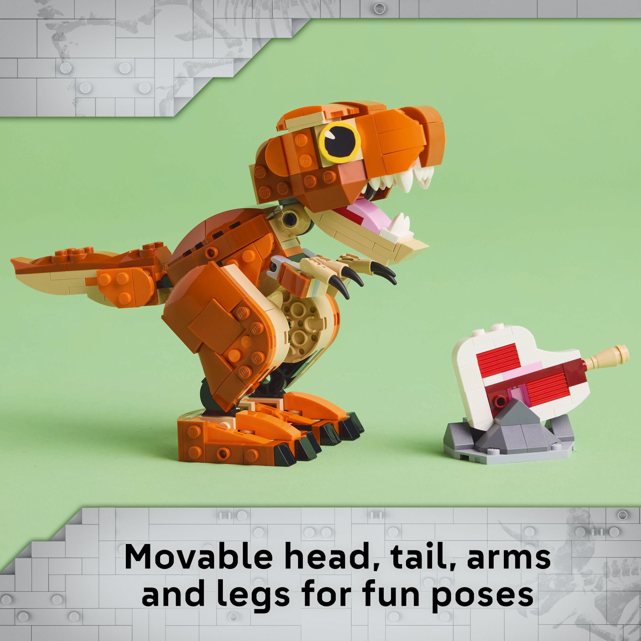 LEGO Jurassic World Little Eatie T Rex Toy - Dinosaur Building Toy