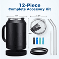 thumbnail image 6 of SUNSOC 50oz Insulated Water Bottle Keep Cold 36hrs,Large Vacuum Insulated Tumbler with Handle, BPA Free Stainless Steel Travel Mug with Leakproof Dual Lid for Camping Outdoor, 6 of 9