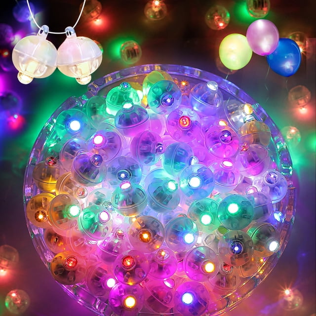 Luces tipo bola ZGWJ, 200 unidades, miniLED, multicolores, con destellos