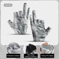 thumbnail image 4 of Guantes Pesca para Hombres Con 3 Dedos Cortados Deportivos Ciclismo Caña (gris), 4 of 5