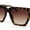 Tortoise Brown, variant on Womens Squared Rectangular Cat Eye Gothic Plastic Sunglasses Tortoise Brown