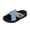 Sky Blue, variant on Womens Slide Sandals Casual Summer Beach Shoes Open Toe Thick Platform Fabric Upper Size Us 5 Foot Length 8.86In