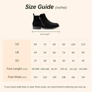 HARVEST LAND Women Chelsea Boots Comfortable Ankle Flat Booties for Ladies Fall Winter