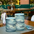 thumbnail image 3 of Yayeee Flameless Candles with Remote Flickering Battery Operated Multi Color Changing, Beige Floating Whale, 3 of 7
