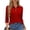 Red -DB03, variant on Nestiefly Polo Shirts for Women's 3/4 Sleeve Tops Golf Tees 5-Button Collared Cotton Shirt Business Casual Pink L