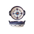 thumbnail image 1 of 950ML Household Handle Bowl Double Ear Baking Pan Vintage Ceramic Tableware, 1 of 4