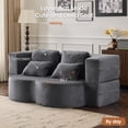 thumbnail image 3 of Convertible Folding Sofa Bed, Full Size Sleeper Couch with High-Density Foam, No Assembly Required, 3 of 8