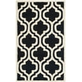thumbnail image 2 of SAFAVIEH Cambridge Kirsten Geometric Wool Area Rug, Black/Ivory, 3' x 5', 2 of 7