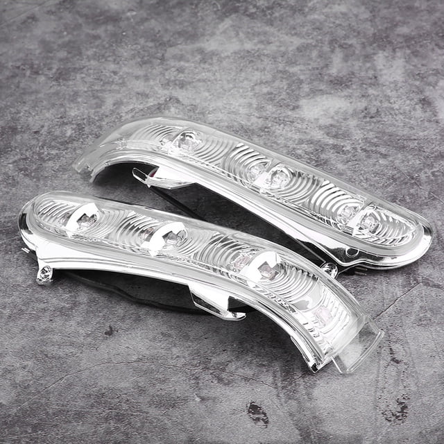 Par de luces LED de señal de giro de Espejo lateral Bling Bling para Mercedes Benz W215 CL215 W220 99-03 lentes transparentes