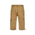 thumbnail image 5 of Conairie Men's Cargo Shorts Casual Capri Stretch Work Shorts Lightweight Summer Hiking Shorts with Multi Pockets Khaki XXXL, 5 of 5