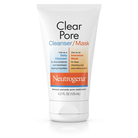 Neutrogena Clear Pore Facial Cleanser / Face Mask, 4.2 fl. (Best Pore Minimizing Products)