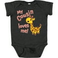 thumbnail image 3 of Inktastic My Cousin Loves Me Cute Giraffe Boys or Girls Baby Bodysuit, 3 of 5